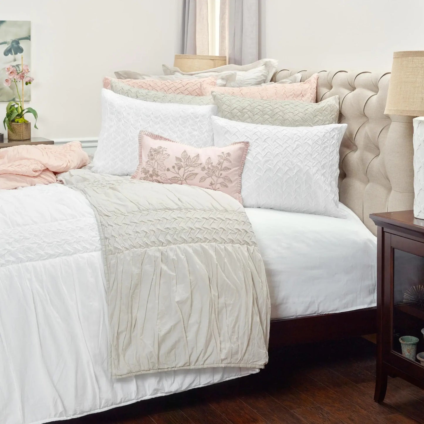Pink Queen 100% Cotton 300 Thread Count Machine Washable Down Alternative Comforter - Homeroots - Flyclothing LLC