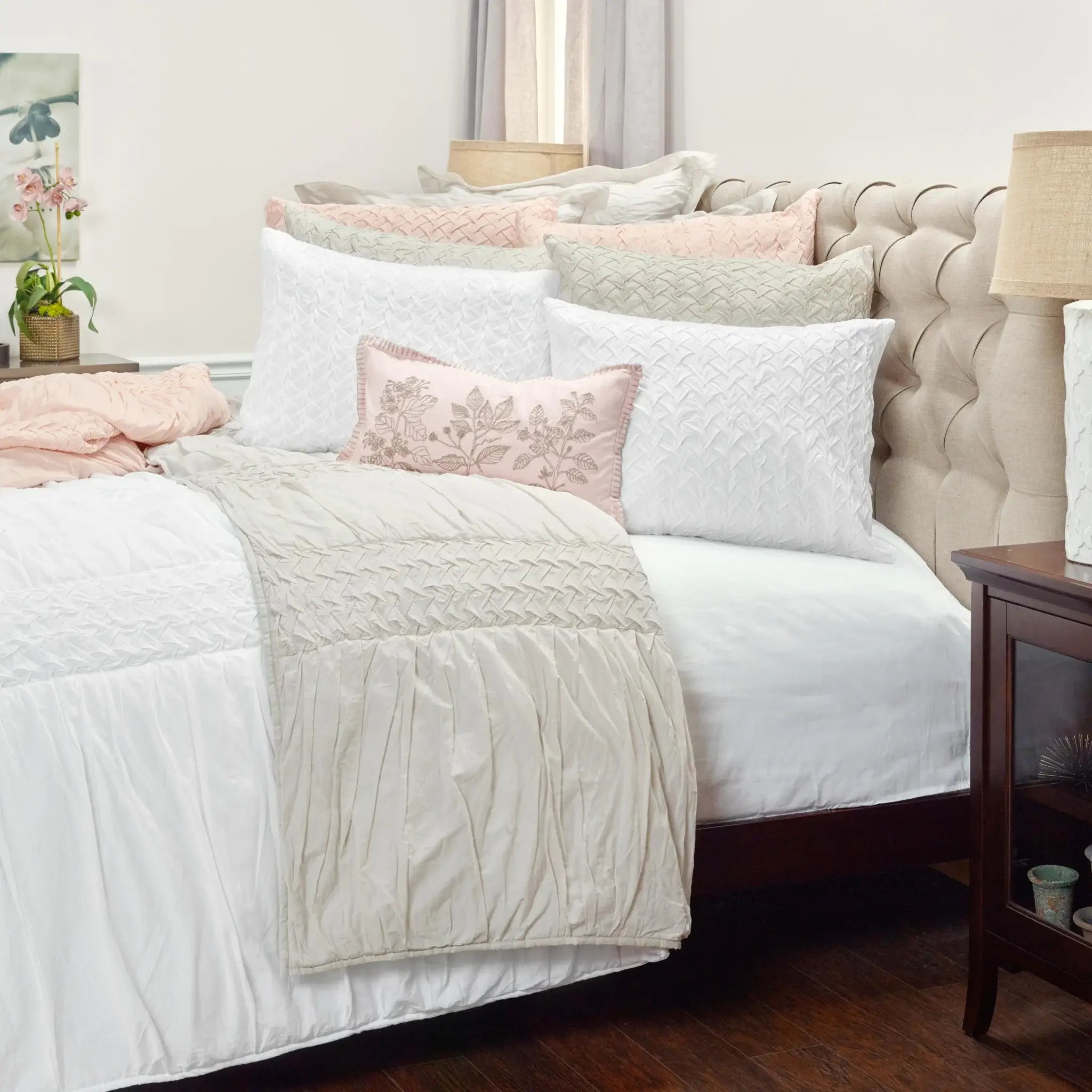 Pink Queen 100% Cotton 300 Thread Count Machine Washable Down Alternative Comforter - Homeroots - Flyclothing LLC