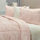 Pink Twin 100% Cotton 300 Thread Count Machine Washable Down Alternative Comforter - Homeroots