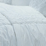 White Twin 100% Cotton 300 Thread Count Machine Washable Down Alternative Comforter - Homeroots - Flyclothing LLC