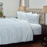 White Twin 100% Cotton 300 Thread Count Machine Washable Down Alternative Comforter - Homeroots