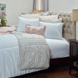 White Twin 100% Cotton 300 Thread Count Machine Washable Down Alternative Comforter - Homeroots - Flyclothing LLC