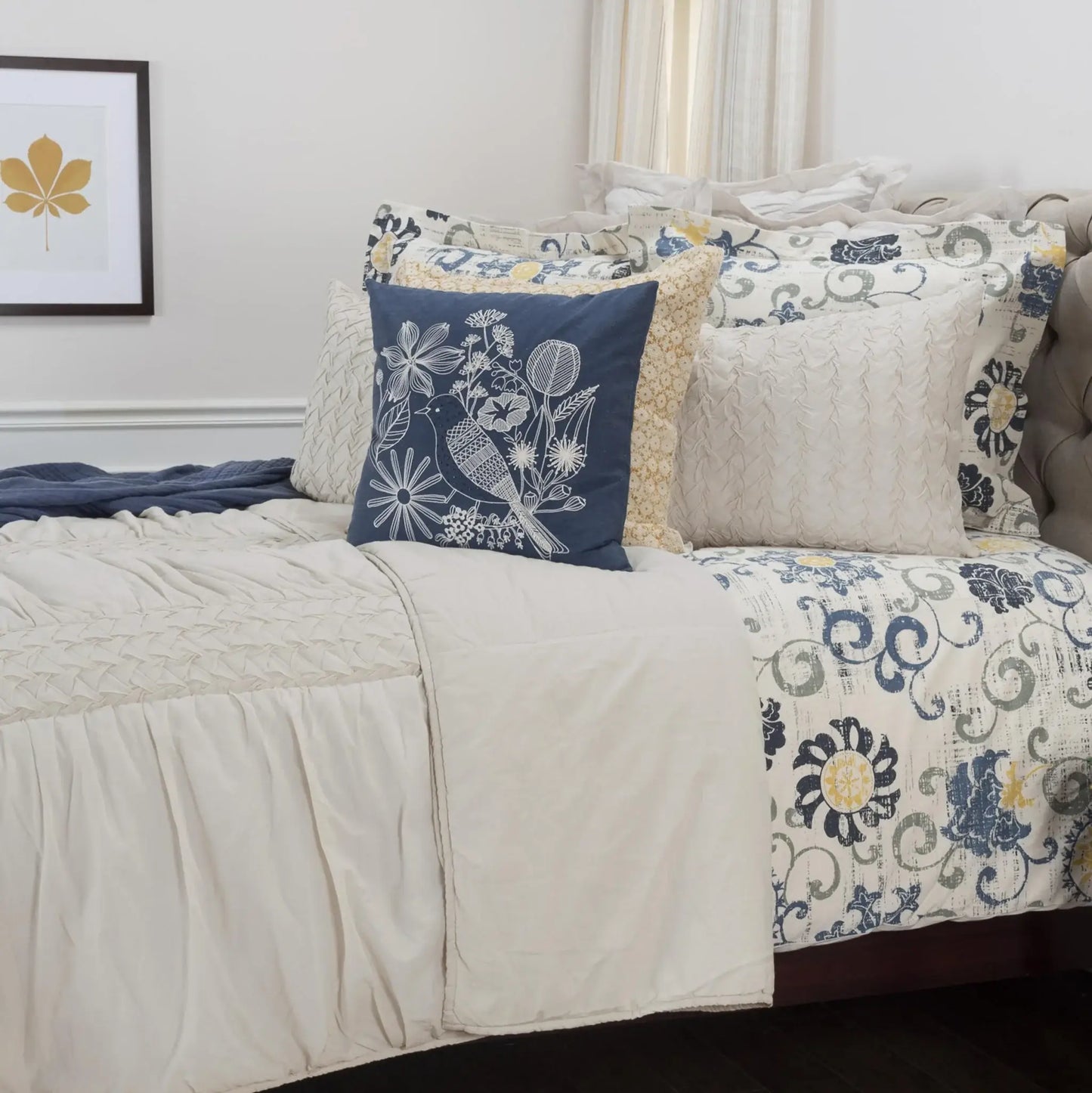 Natural Queen 100% Cotton 300 Thread Count Washable Down Alternative Comforter - Homeroots - Flyclothing LLC