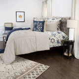 Natural Queen 100% Cotton 300 Thread Count Washable Down Alternative Comforter - Homeroots - Flyclothing LLC