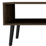 40" Brown And Black Coffee Table With Drawer And Shelf - Homeroots - Flyclothing LLC