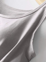 Round Neck Tank with Bra - Trendsi - Flyclothing LLC