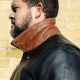 Moto Bomber - Men's Leather Jacket - First Manufacturing Company - Flyclothing LLC