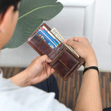 Ryan Classic Bi-Fold Wallet - Classy Leather Bags - Flyclothing LLC