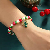 5 Piece Christmas Synthetic Pearl Bracelet - Trendsi - Flyclothing LLC