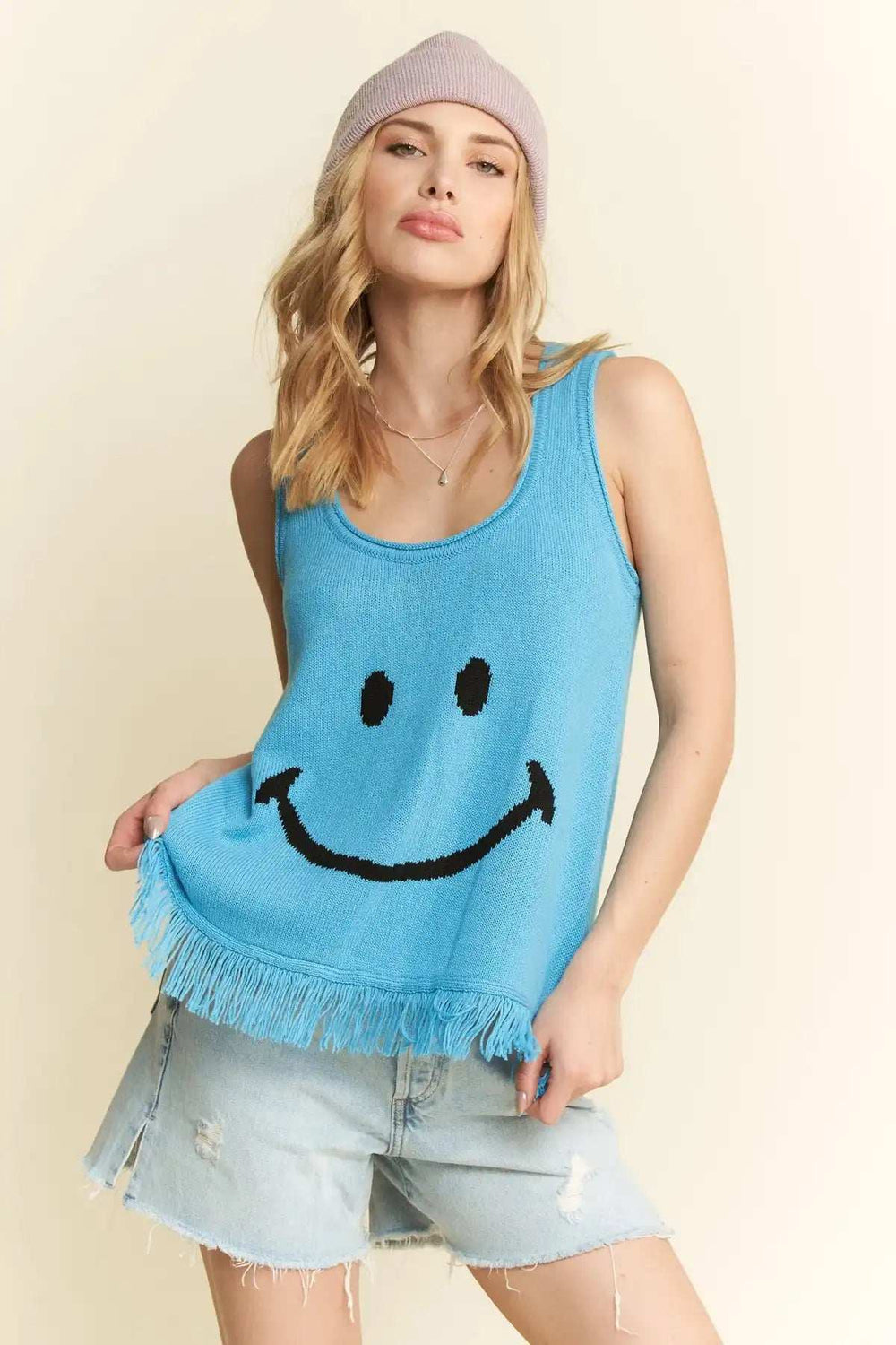 Jade By Jane Smiley Fringe Tank Top - Trendsi - Flyclothing LLC