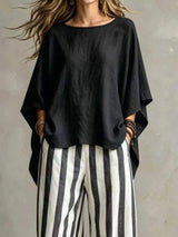 Full Size Solid Color Top and Pants Set Plus Size - Trendsi - Flyclothing LLC