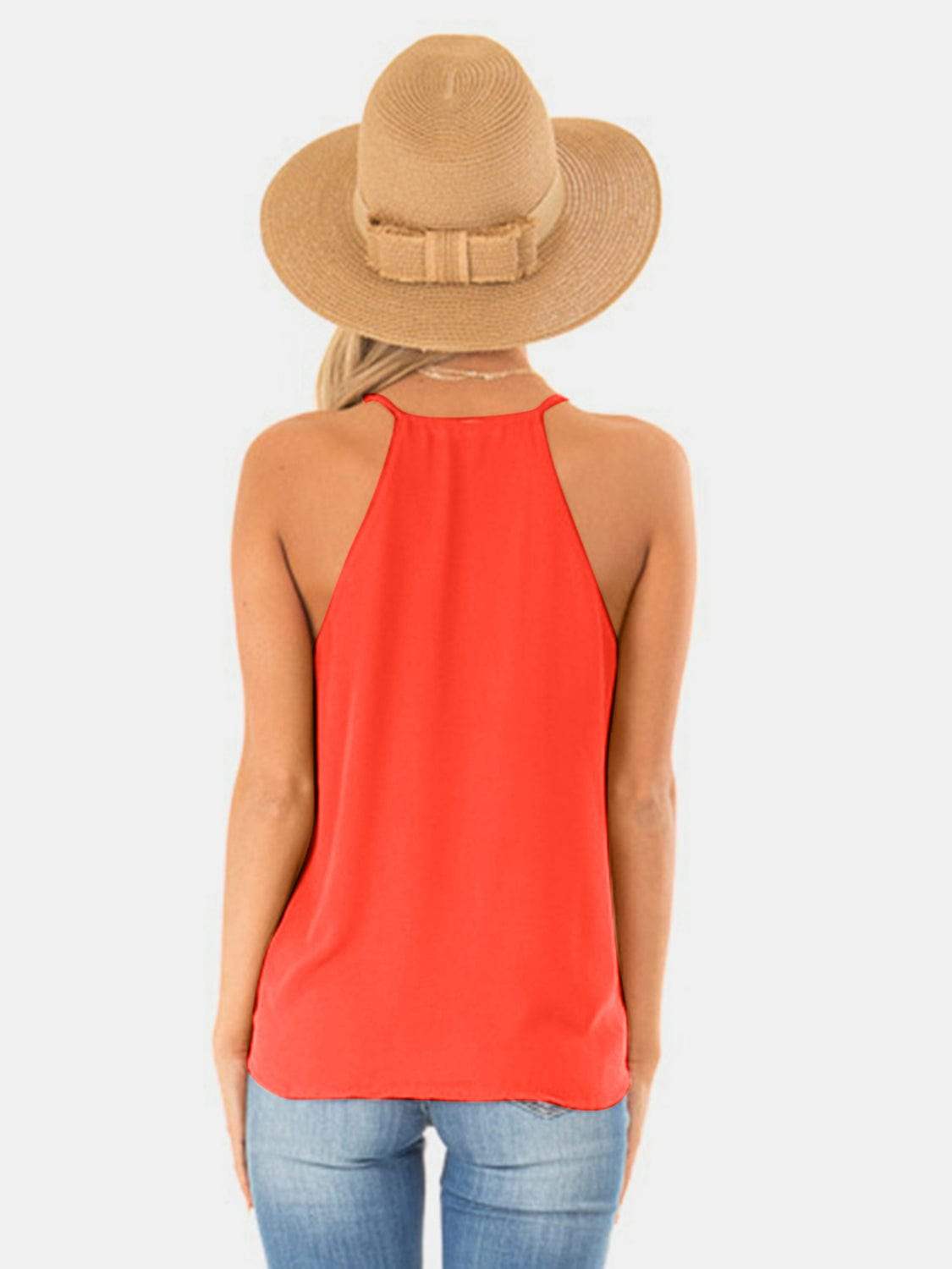 Full Size Surplice Spaghetti Strap Top - Trendsi - Flyclothing LLC