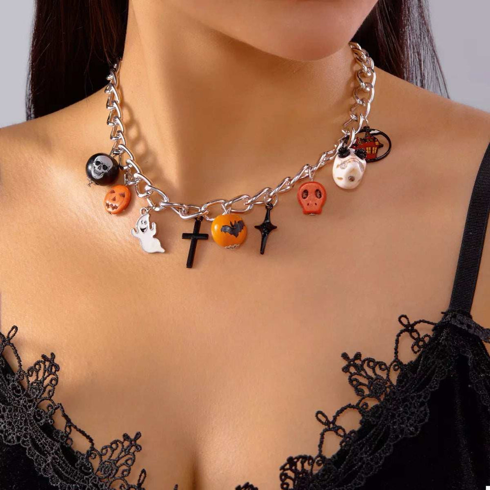 Halloween Charm Chain Necklace - Trendsi - Flyclothing LLC