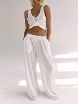 Wide Strap Tank and Pants Lounge Set - Trendsi - Flyclothing LLC