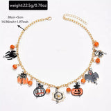 18K Gold-Plated Halloween Charm Necklace - Trendsi - Flyclothing LLC