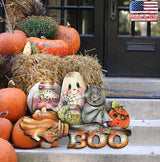 Halloween Wreath Autumn Door Decoration Wall Decoration - My Store - Flyclothing LLC