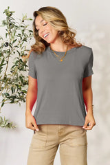 Basic Bae Full Size Round Neck Short Sleeve T-Shirt - ShopBasicbae - Flyclothing LLC