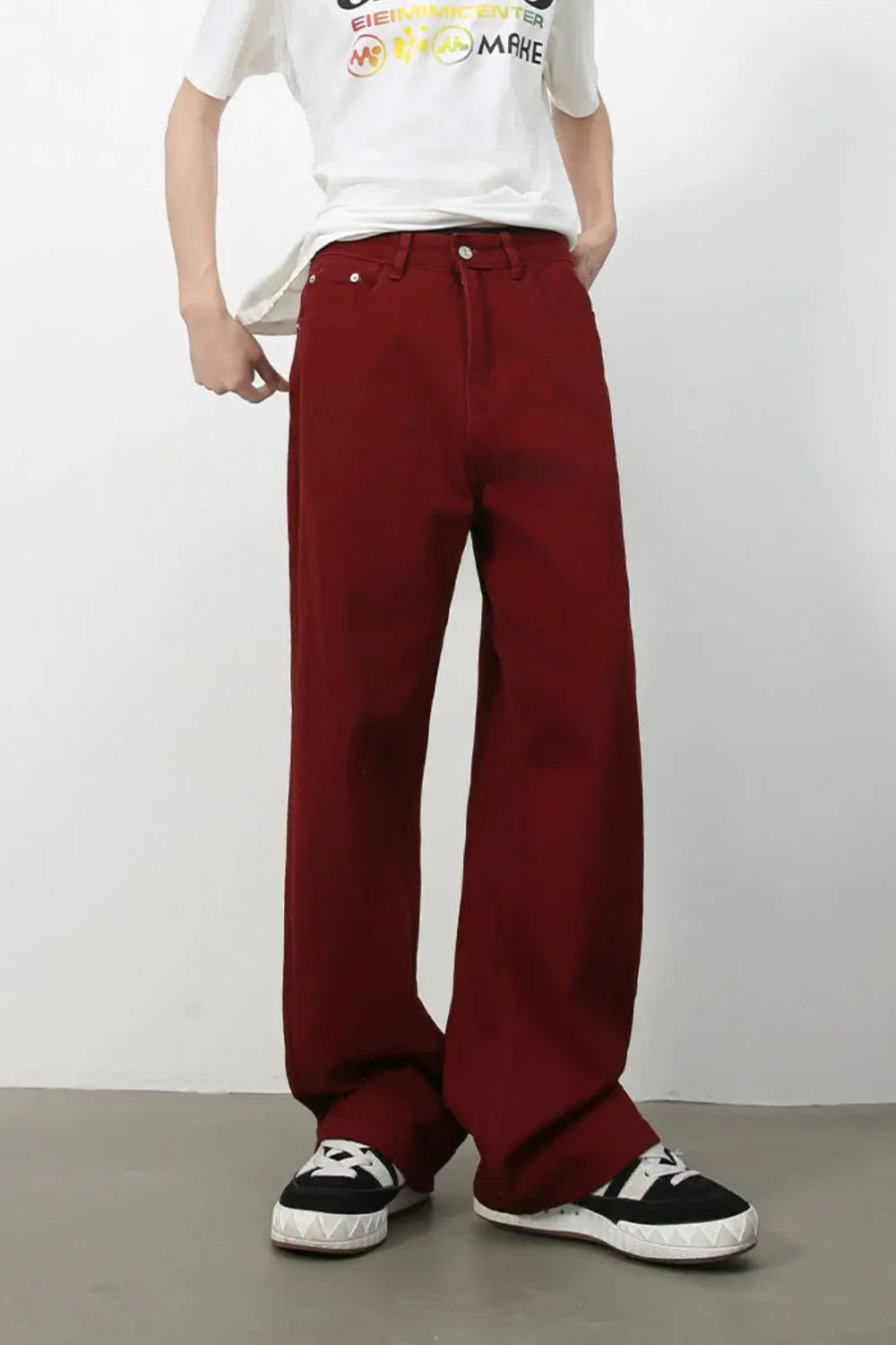 Men's Mid Rise Baggy Jeans - Trendsi - Flyclothing LLC