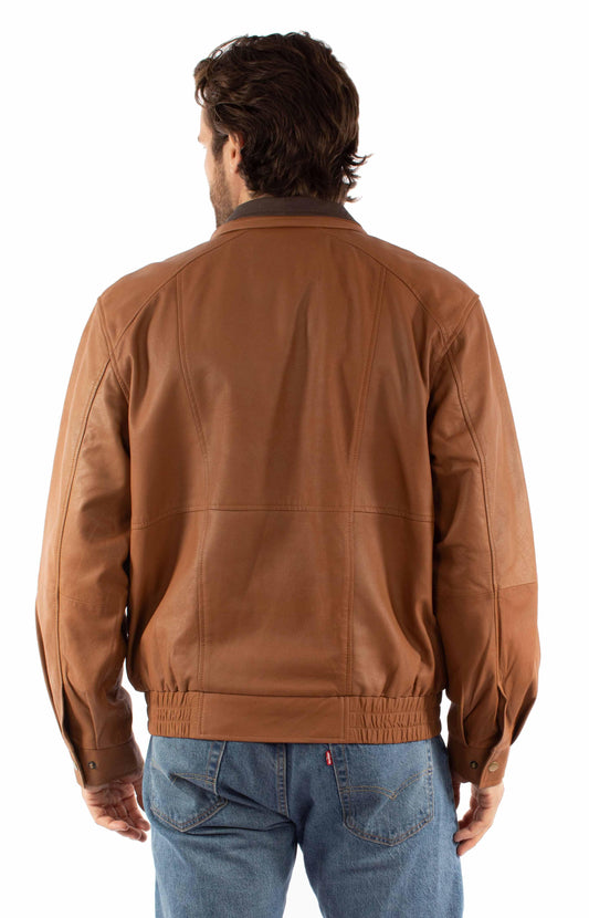 Scully Leather Leatherwear Mens Double Collar Jacket - Scully Leather