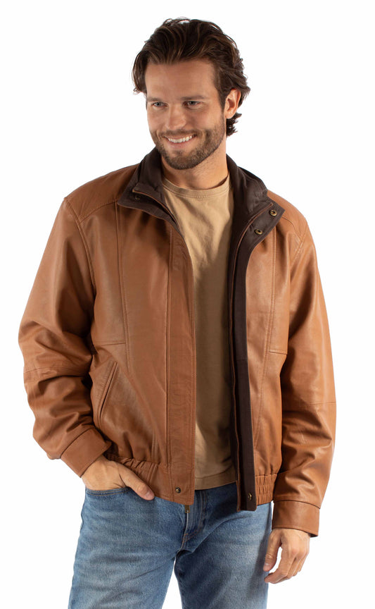 Scully Leather Leatherwear Mens Double Collar Jacket