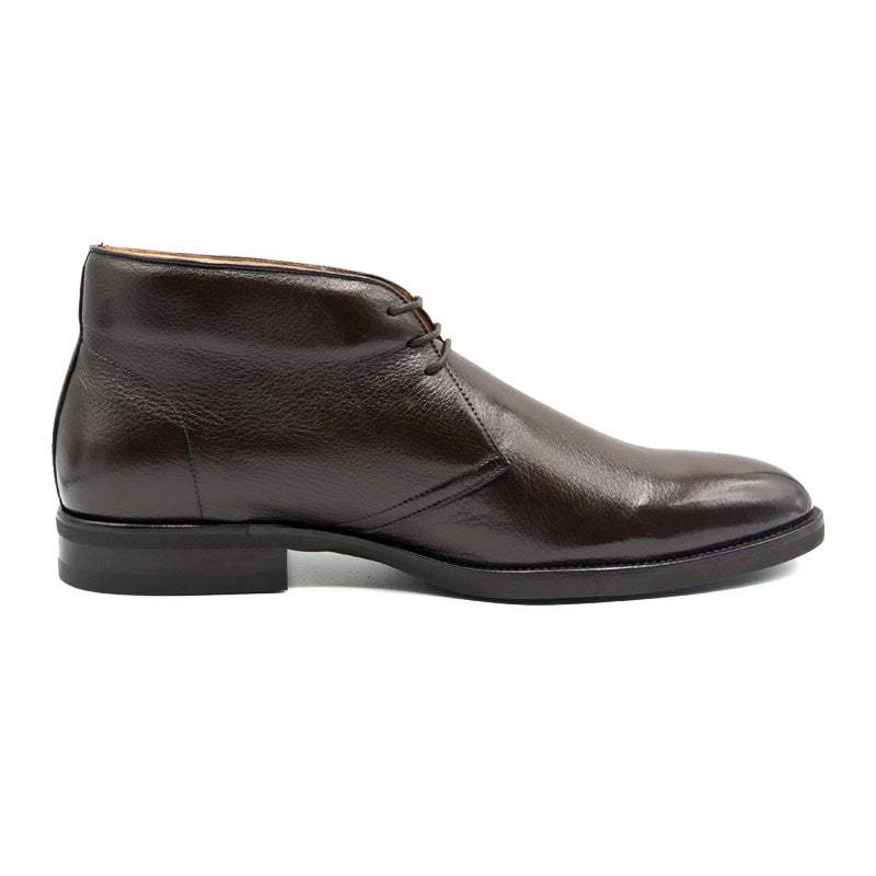 48-590-DBR MARCO Deerskin Chukka Boot, Dark Brown - Zelli Italia - Flyclothing LLC