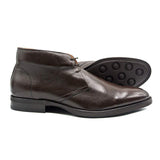 48-590-DBR MARCO Deerskin Chukka Boot, Dark Brown - Zelli Italia - Flyclothing LLC