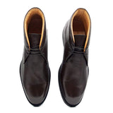 48-590-DBR MARCO Deerskin Chukka Boot, Dark Brown - Zelli Italia - Flyclothing LLC