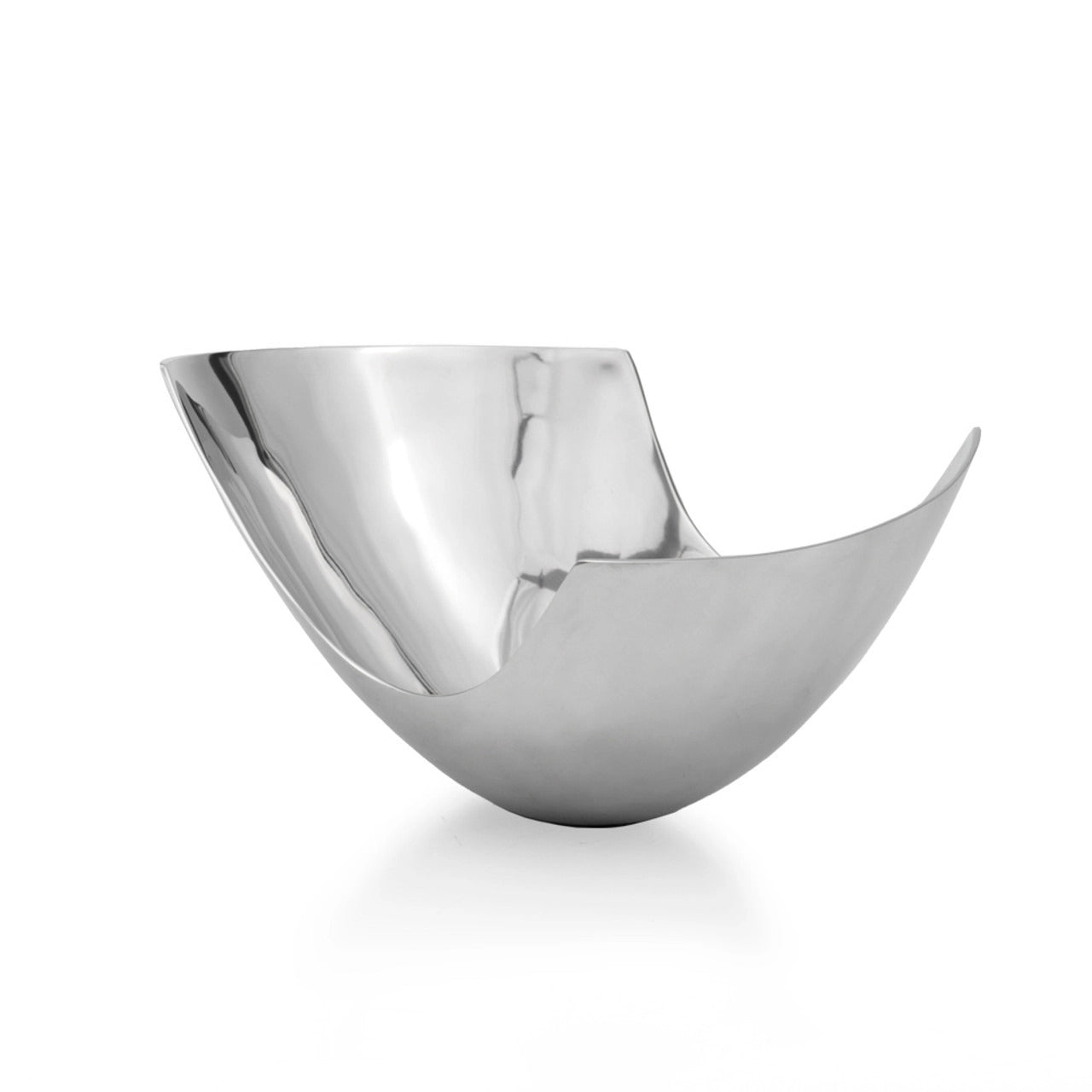 12" Mod Aluminum Scoop Centerpiece Bowl - Homeroots - Flyclothing LLC