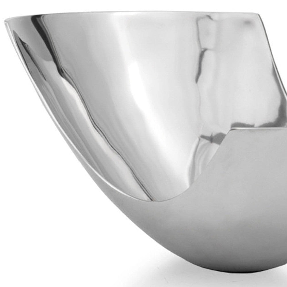 12" Mod Aluminum Scoop Centerpiece Bowl - Homeroots - Flyclothing LLC