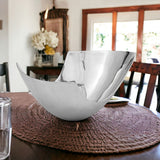 12" Mod Aluminum Scoop Centerpiece Bowl - Homeroots - Flyclothing LLC