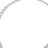 16" Silver and Faux Crystal Bling Ring Basket - Homeroots - Flyclothing LLC