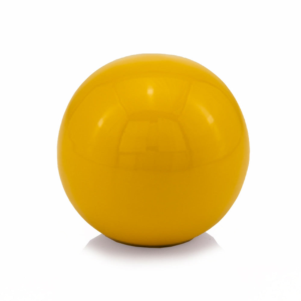 4" Yellow Metal Decorative Orb - Homeroots - Flyclothing LLC