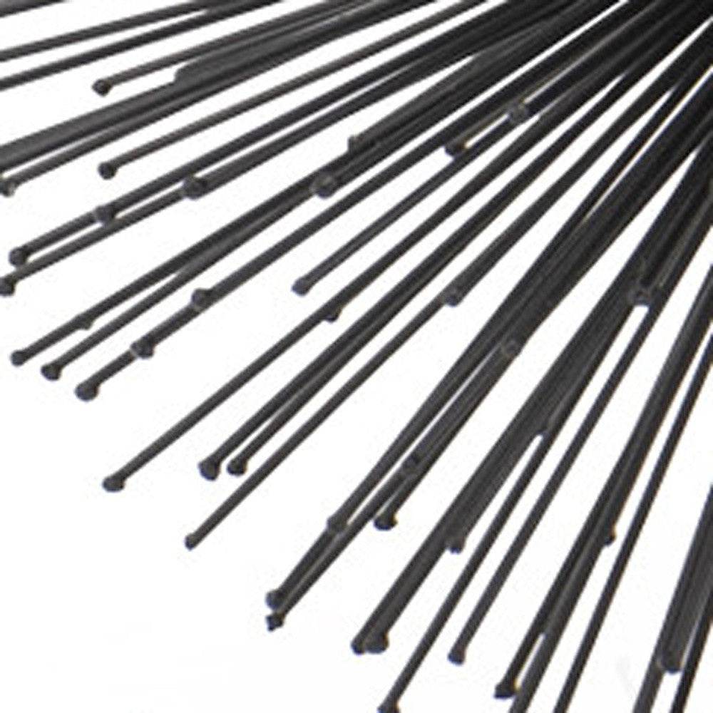 10" Black Iron Decorative Orb Tabletop Sculpture - Homeroots - Flyclothing LLC