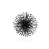 8" Black Iron Decorative Orb Tabletop Sculpture - Homeroots - Flyclothing LLC