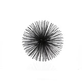 8" Black Iron Decorative Orb Tabletop Sculpture - Homeroots