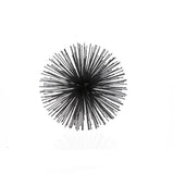 8" Black Iron Decorative Orb Tabletop Sculpture - Homeroots - Flyclothing LLC