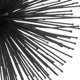 8" Black Iron Decorative Orb Tabletop Sculpture - Homeroots - Flyclothing LLC