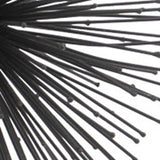 8" Black Iron Decorative Orb Tabletop Sculpture - Homeroots - Flyclothing LLC