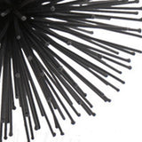 6" Black Iron Decorative Orb Tabletop Sculpture - Homeroots - Flyclothing LLC