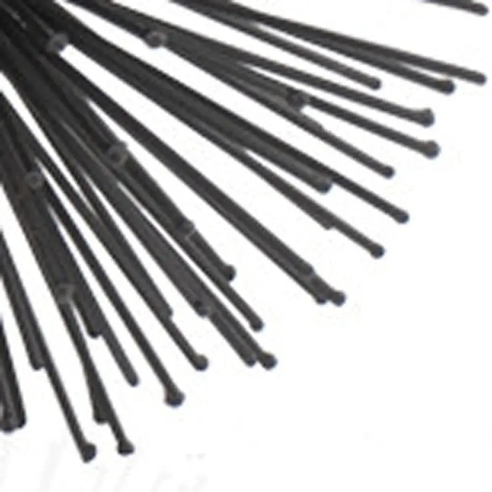 6" Black Iron Decorative Orb Tabletop Sculpture - Homeroots - Flyclothing LLC