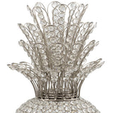 23" Glam Bling Faux Crystal and Silver Pineapple - Homeroots - Flyclothing LLC
