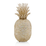 23" Glam Bling Faux Crystal and Gold Pineapple - Homeroots