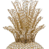 23" Glam Bling Faux Crystal and Gold Pineapple - Homeroots - Flyclothing LLC