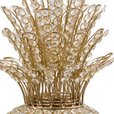 23" Glam Bling Faux Crystal and Gold Pineapple - Homeroots - Flyclothing LLC