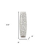 31.5"  Bling Faux Crystal Abstract Twigs Barrel Floor Vase