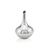 13" Aluminum Silver Bud Table Vase - Homeroots