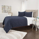 Indigo Twin Extra Long 100% Cotton 300 Thread Count Machine Washable Down Alternative Comforter - Homeroots