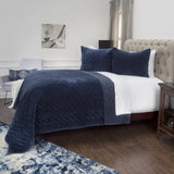 Indigo Queen 100% Cotton 300 Thread Count Dry Clean Only Down Alternative Comforter - Homeroots