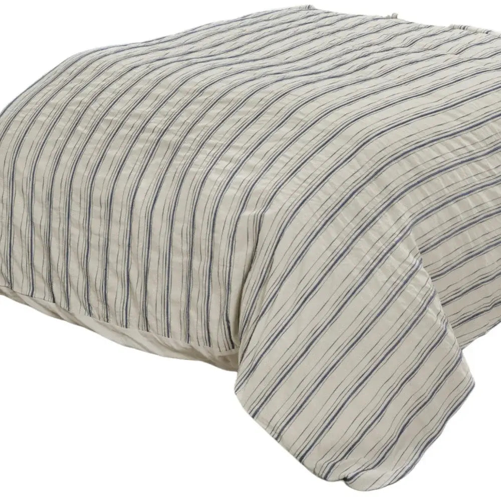 Natural King Linen 300 Thread Count Dry Clean Only Duvet Cover - Homeroots - Flyclothing LLC