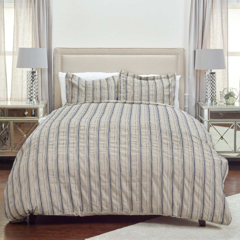 Natural King Linen 300 Thread Count Dry Clean Only Duvet Cover - Homeroots - Flyclothing LLC